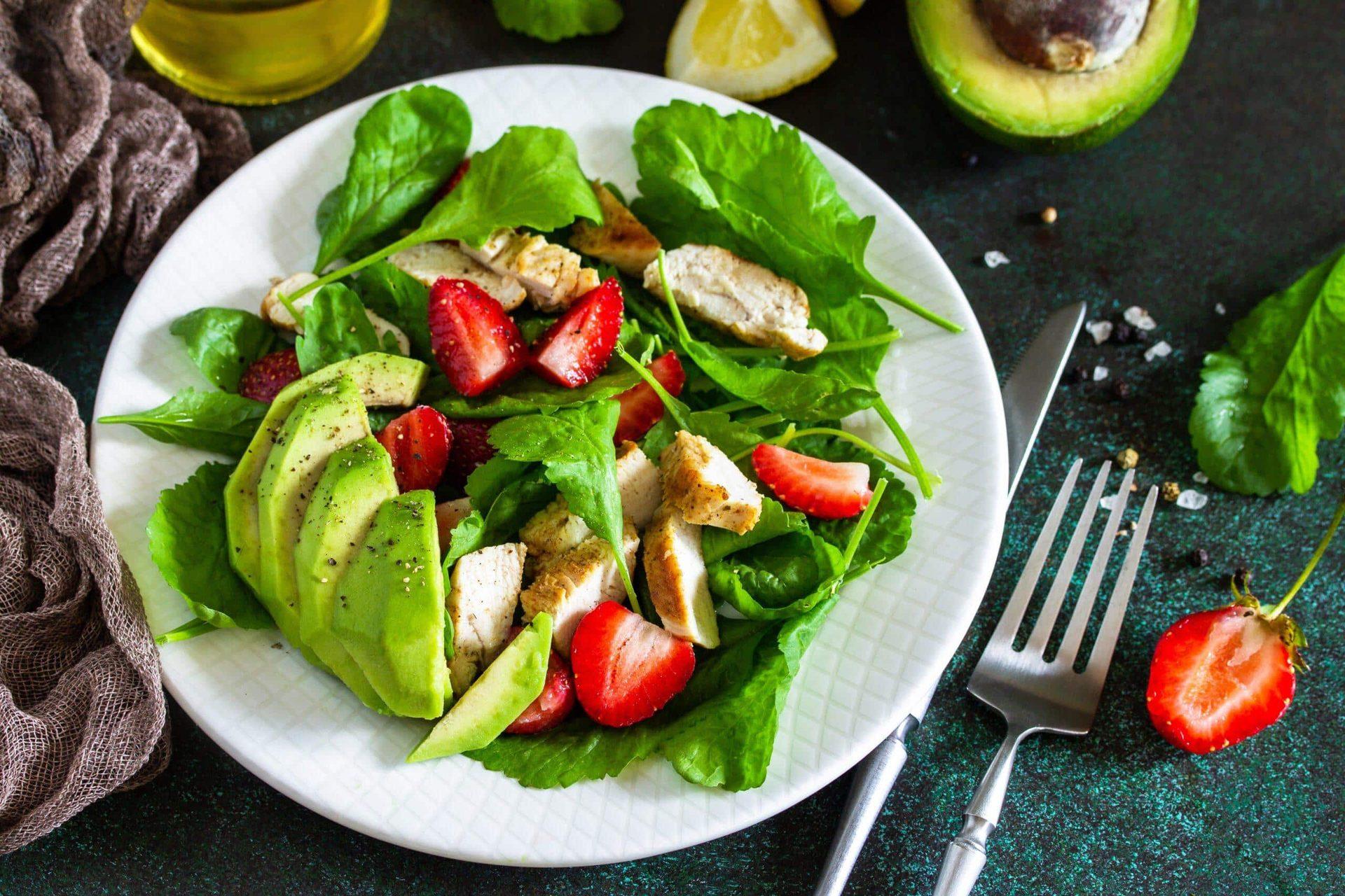 Hähnchensalat mit Avocado